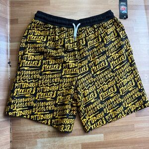 Pittsburgh Steelers  Super Graffiti French Terry Shorts, youth L (14/16) NWT